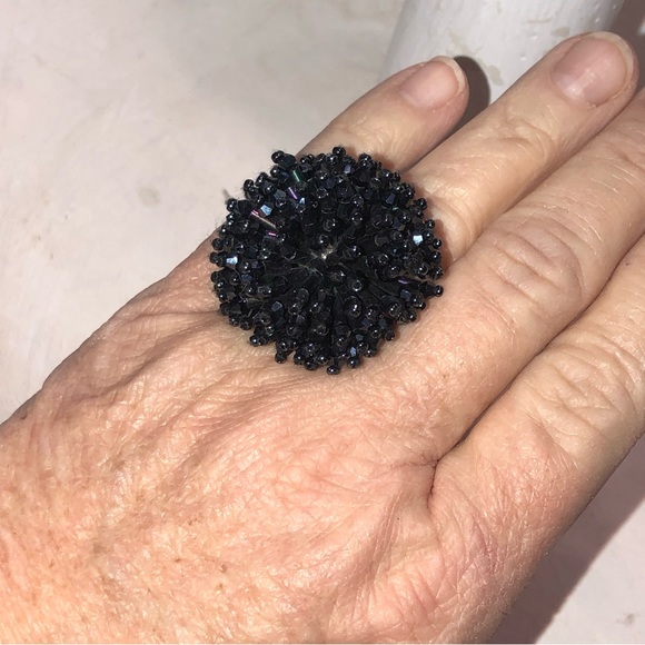 NWOT Drop earrings and cocktail ring. Macy’s. Deep blue. Statement pieces. - Picture 4 of 6